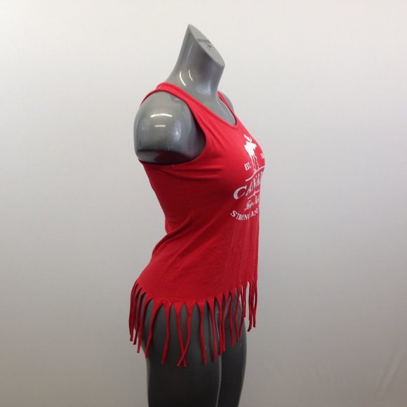 Caloun Canada True & Free Fringed Tank Top Women's - Picture 4 of 6